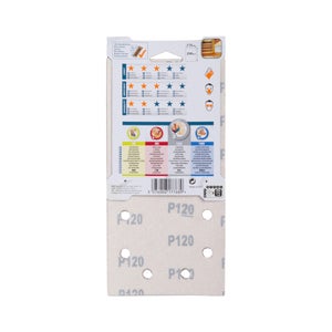 Abrasif Vibrante 115X230 Grain120 Lot De 5 Dexter