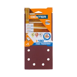 Abrasif Vibrante 115X230 Grain180 Lot De 5 Dexter