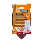 Lot de 5 papiers abrasifs delta, DEXTER, l.102.0 x L.152.0 mm grain 80