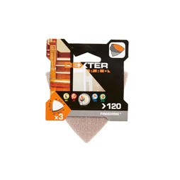 Lot De 3 Patins Abrasifs Dexter Pro, 93X93 Mm, Grains 120