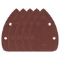 Lot De 5 Patins Abrasifs Dexter, 140 X 98 Mm, Grains 80