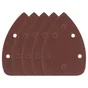 Lot De 5 Patins Abrasifs Dexter, 140 X 98 Mm, Grains 120
