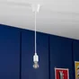 Suspension composable Coloma E27 INSPIRE, silicone blanc