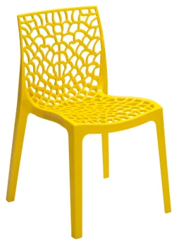 Chaise de jardin en résine Grafik jaune