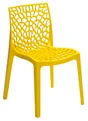 Chaise de jardin en résine Grafik jaune
