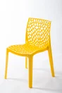 Chaise de jardin en résine Grafik jaune