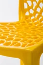 Chaise de jardin en résine Grafik jaune