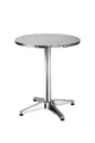 Table de jardin Coffee time rond gris argent, 2 personnes