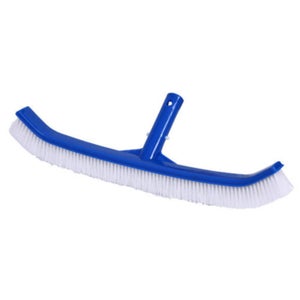 Balai brosse courbe bleu pour piscine