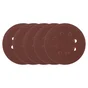 Lot de 5 disques abrasifs, DEXTER, l.125.0 x L.125.0 mm grain 80