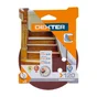Lot de 5 disques abrasifs, DEXTER, l.125.0 x L.125.0 mm grain 120