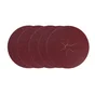 Lot de 5 disques abrasifs, DEXTER, l.125.0 x L.125.0 mm grain 40