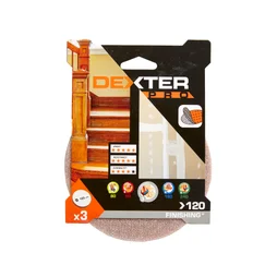 Lot De 3 Disques Abrasifs Dexter Pro, 125 Mm, Grains 120
