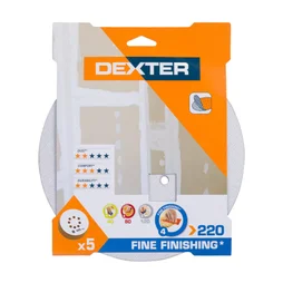 Lot De 5 Disques Abrasifs Dexter, 25 Mm, Grains 220