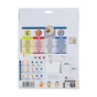 Lot de 5 feuilles abrasives DEXTER pour multiponceuse, grain 80