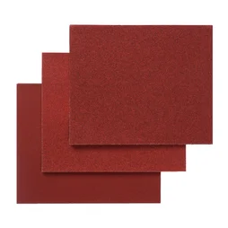 Lot de 10 feuilles abrasives  oxyde d'alumine, , l.230 x L.280 mm