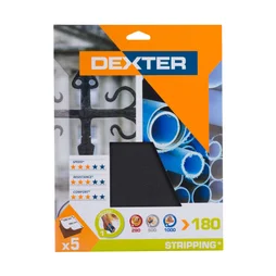 Abrasif métal 230x280 grain 180 DEXTER 5 pcs