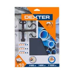 Abrasif carrosserie 230x280 grain assortis DEXTER 10 pcs