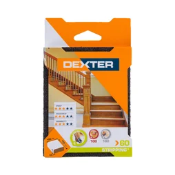 Bloc abrasif bois double face 100x70 grain 60 DEXTER 1 pc