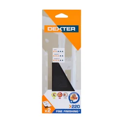 Abrasif plâtre 93x230 grain 220 DEXTER 2 pcs