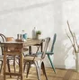 Papier Peint Intissé Spot Bulles Blanc