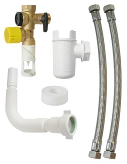 Kit installation de groupe de securite teflon pour chauffe eau equation