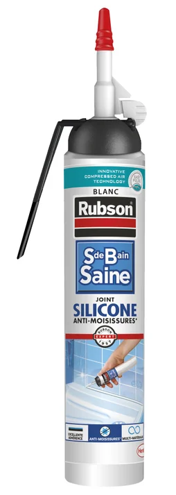 Silicone Rubson, Blanc, 200 Ml Mastic Sans Pistolet Cuisine & Salle De Bain