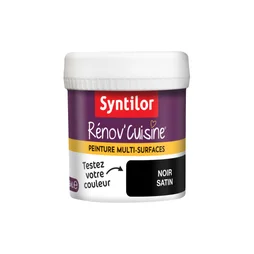 Testeur peinture cuisine Rénov'cuisine SYNTILOR noir satiné 0.075 l