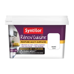 Peinture cuisine Rénov'cuisine SYNTILOR blanc satiné 0.5 l