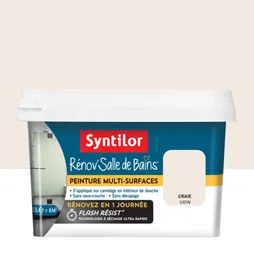 Peinture salle de bains Rénov'salle de bains SYNTILOR craie satiné 0.5 l