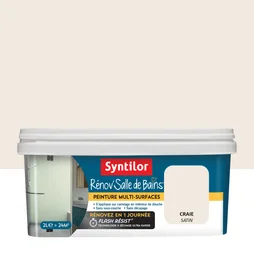 Peinture salle de bains Rénov'salle de bains SYNTILOR craie satiné 2 l