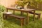 Ensemble pic-nic en bois, 8 personnes