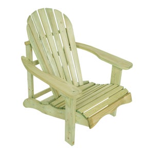 Fauteuil de jardin relax en bois naturel