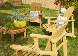 Fauteuil de jardin relax en bois naturel