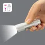 Mini torche piles 45 lm 9 mètres alu argent LEXMAN