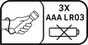 Mini torche piles 45 lm 9 mètres alu argent LEXMAN