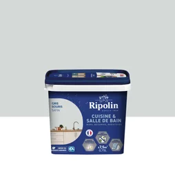 Peinture Mur Cuisine Et Bain Ripolin Gris Souris Satiné 0.75 L