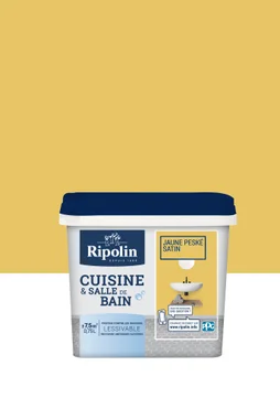 Peinture Mur Cuisine Et Bain Ripolin Jaune Peské Satiné 0.75 L