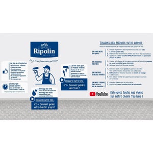Peinture Mur Cuisine Et Bain Ripolin Bleu Pop Satiné 2 L