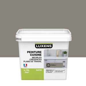 Peinture mur, meuble, carrelage fossil 3 satin LUXENS Cuisine 0.75l