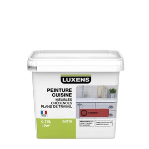 Peinture mur, meuble, carrelage carmen 3 satin LUXENS Cuisine 0.75l 