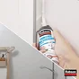 Mastic silicone cuisine/bain blanc RUBSON cartouche sans pistolet 100 ml