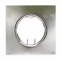 Anneau Carré Pour Spot À Encastrer Clane Orientable Sans Ampoule Inspire Acier