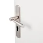 1 Poignée De Porte Nine Trou De Cylindre Inspire, Zinc Entraxe 195 Mm