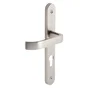 1 Poignée De Porte Lena Trou De Cylindre Inspire, Zinc Entraxe 195 Mm