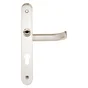 1 Poignée De Porte Lena Trou De Cylindre Inspire, Zinc Entraxe 195 Mm