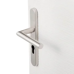 Poignée De Porte Sara Trou De Cylindre, Acier Inoxydable Mat, 195 Mm