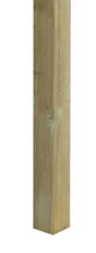 Poteau bois, CERLAND, H.240x l.7 x P.7 cm, naturel classe 4