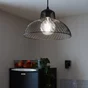 Suspension, Industriel Métal Noir Boudet Simars 1 Lumière(S) D.30 Cm