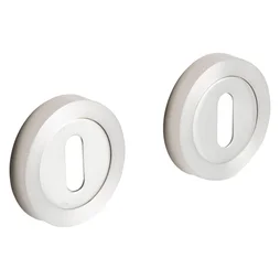 Lot de 2 rosaces de fonction INSPIRE, zamak satiné trou de clé 